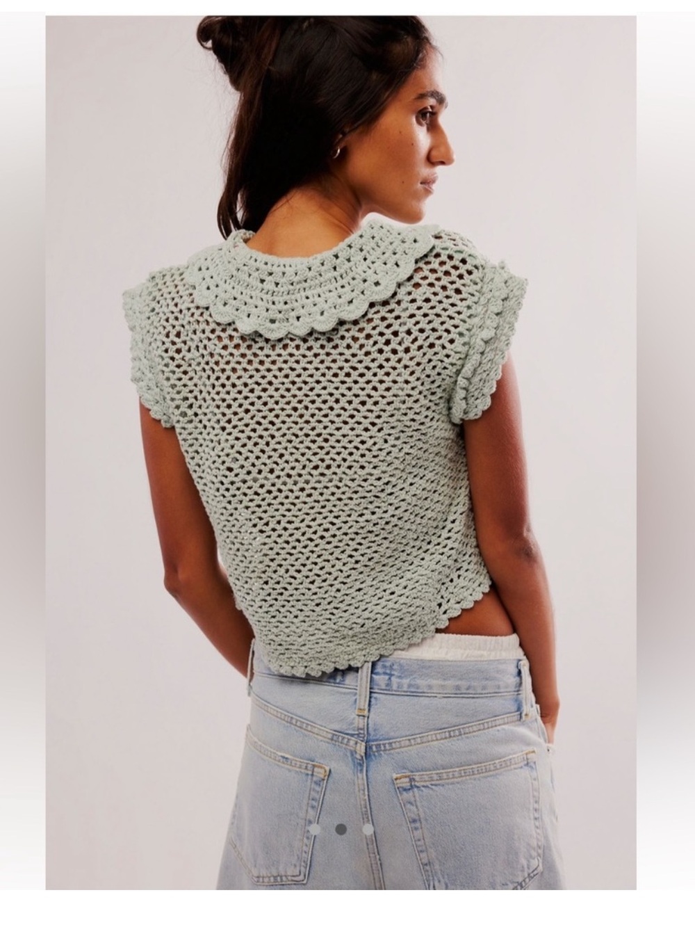 Free people Lily crochet top xs